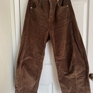 Women's Brown Corduroy Trousers